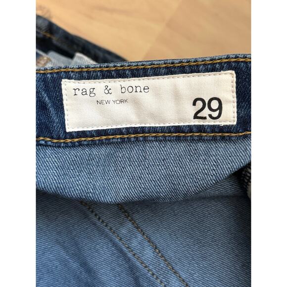 NWT Rag & Bone The Logan Mid-Rise Rigid Wide Leg Jean Annalise Women's Size 29 - Picture 8 of 9